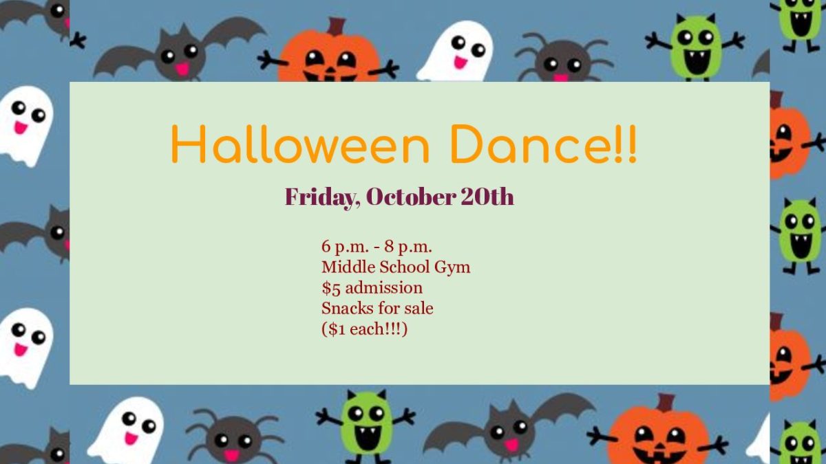 7th & 8th Grade Halloween Dance!