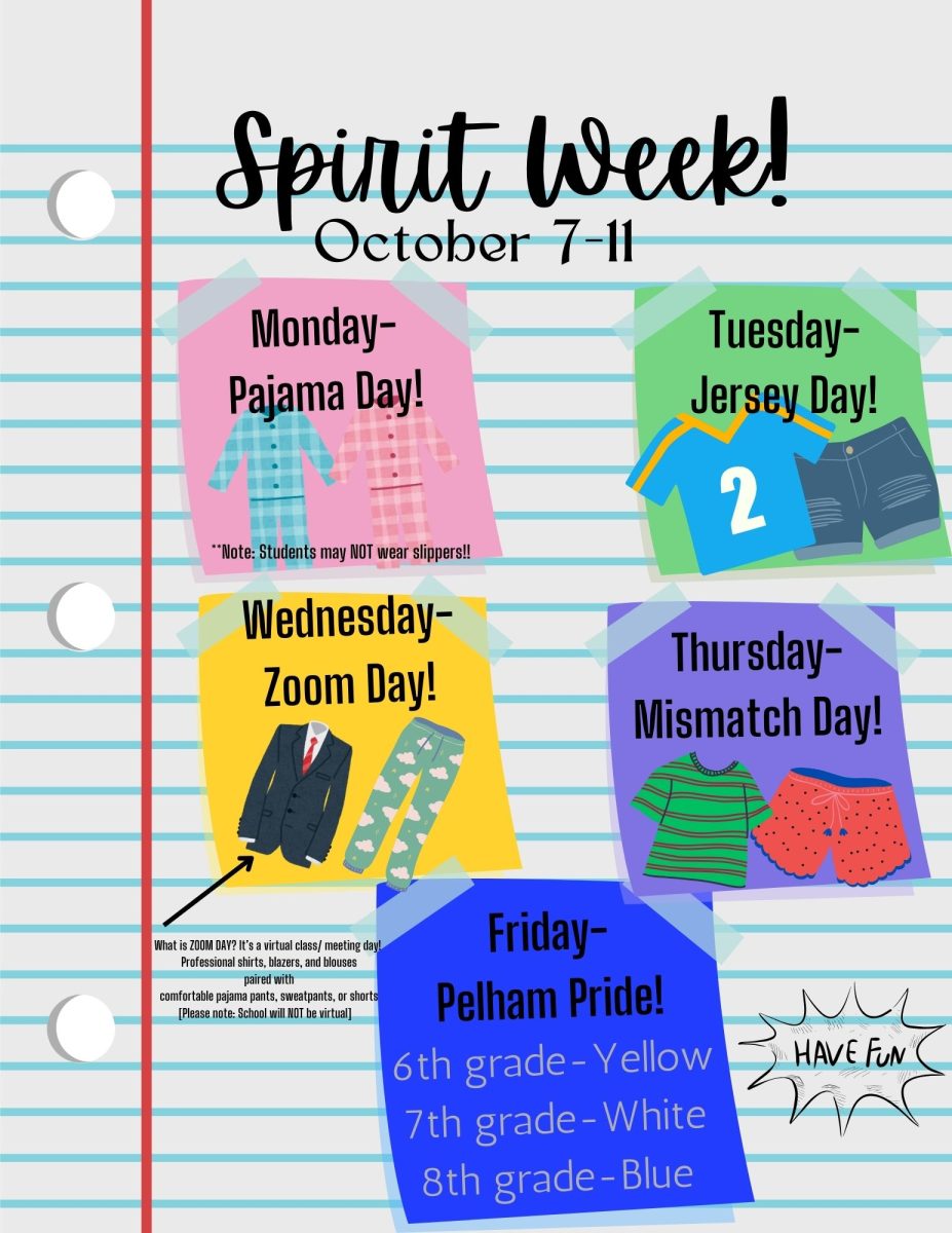 PMS SPIRIT WEEK! 10/7-10/11