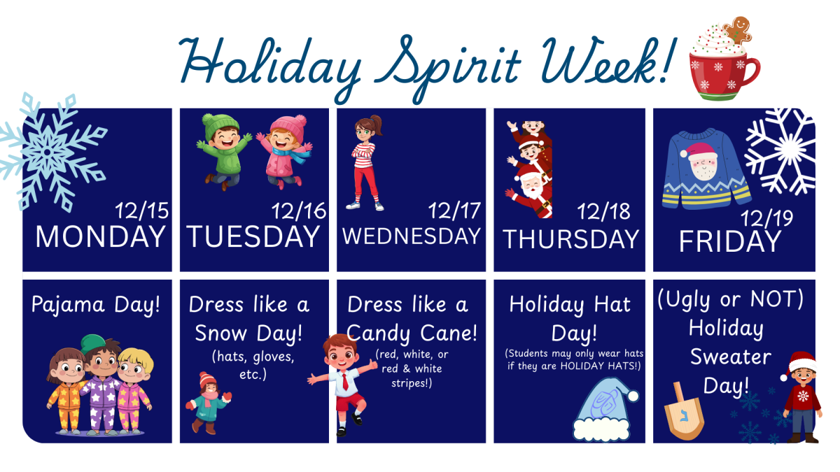 Holiday Spirit Week (12/15-12/19)