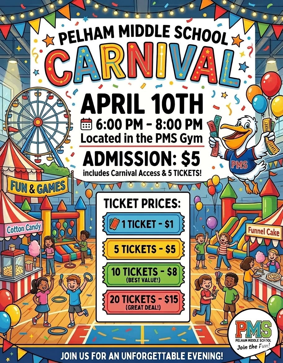 SAVE THE DATE: PMS Carnival! APRIL 10TH