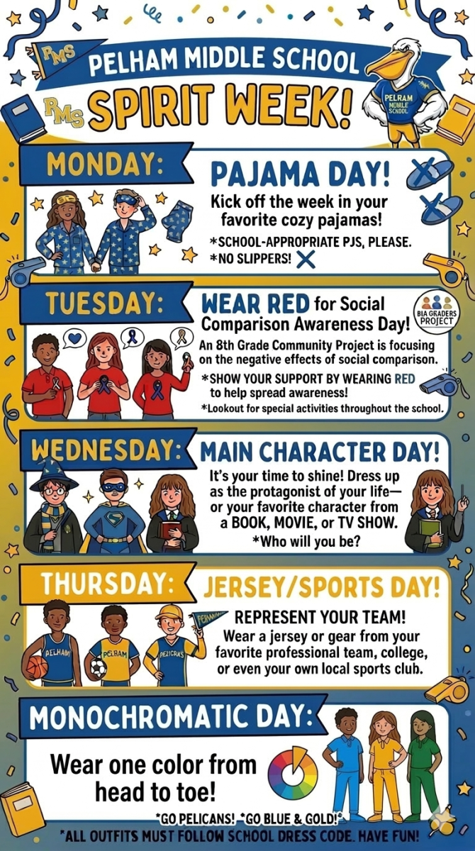 SPIRIT WEEK (MARCH 23RD-MARCH 27TH)